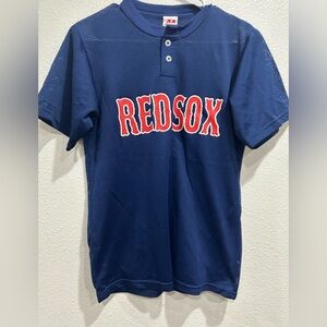 A4 Boston Red Sox Navy Blue Mesh Practice Jersey #1 Bobby Doerr Sz Small